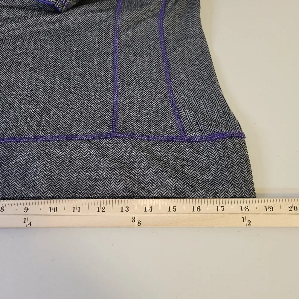Colosseum Womens Washington‎ Huskies 1/4 Zip Sweatshirt Gray Purple Size Medium